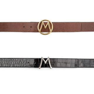 Mezlan AO11533 Reversible Crocodile & Lizard Belts
