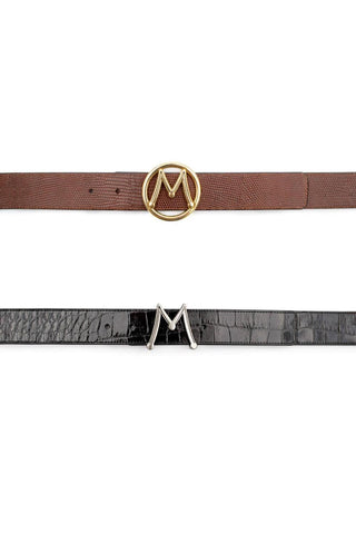 AO11533 Reversible Crocodile & Lizard Belts-Dellamoda