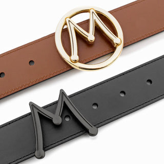 Mezlan AO11534 Men's Reversible Calf-Skin Leather Belts (MZB1248)-AmbrogioShoes
