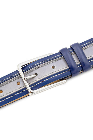 Mezlan AO11670 Men's Two Tone Leather Belts (MZB1245)-AmbrogioShoes