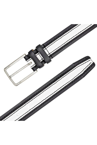 Mezlan AO11670 Men's Two Tone Calf-Skin Leather Belts (MZB1245)-AmbrogioShoes