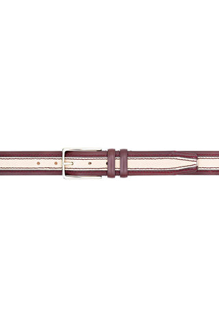 Mezlan AO11670 Men's Two Tone Calf-Skin Leather Belts (MZB1245)-AmbrogioShoes