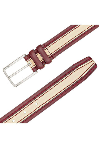 AO11670 Men's Two Tone Leather Belts (MZB1245)-Dellamoda