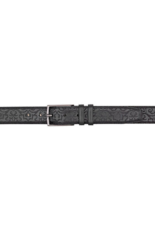 AO11677 Men's Laser Embossed Leather Belts (MZB1247)-Dellamoda