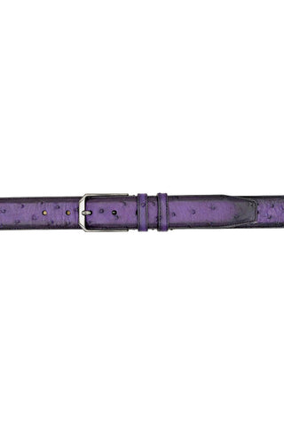 Mezlan AO11678 Men's Ostrich Belts (MZB1246)-AmbrogioShoes