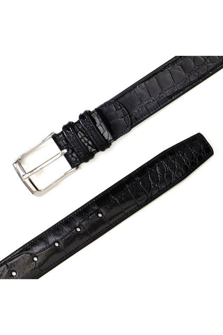 Mezlan AO7907 Men's Exotic Alligator Skin Belt (MZB1080)-AmbrogioShoes