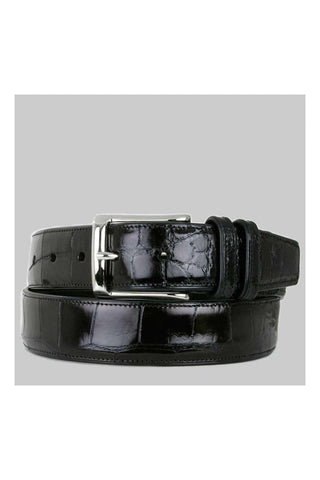 Mezlan AO7907 Men's Exotic Alligator Skin Belt (MZB1080)-AmbrogioShoes
