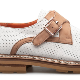 Mezlan Alari 21534 Perforated Nubuck Leather Single Monk-Strap (MZ3801)-AmbrogioShoes