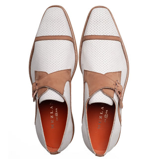 Mezlan Alari 21534 Perforated Nubuck Leather Single Monk-Strap (MZ3801)-AmbrogioShoes