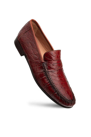 Armano Crocodile Penny Loafer-Dellamoda
