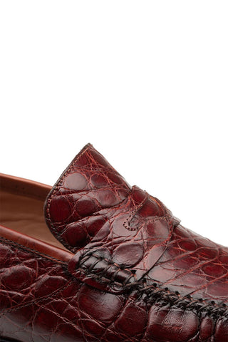 Armano Crocodile Penny Loafer-Dellamoda