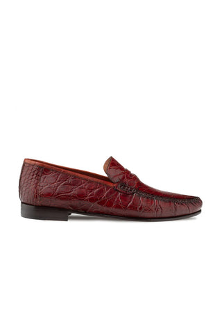 Mezlan Armano Crocodile Penny Loafer-AmbrogioShoes