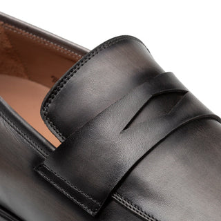Mezlan Avenue 20910 Cognac Calf-Skin Leather Penny Loafers (MZ3650)-AmbrogioShoes