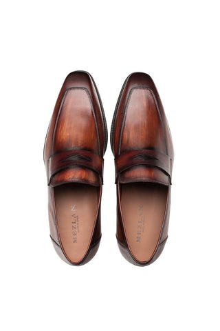 Mezlan Avenue 20910 Leather Penny Loafer-AmbrogioShoes