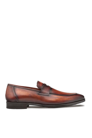 Mezlan Avenue 20910 Cognac Leather Penny Loafers (MZ3650)