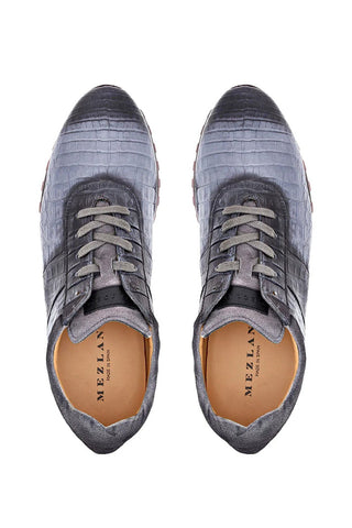 Mezlan Barrow Crocodile Sneaker-AmbrogioShoes