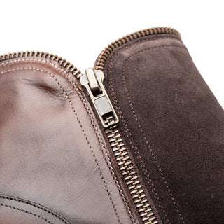 Mezlan Camilleri 21343 Suede / Calf-Skin Leather Zipper Boots (MZ3764)-AmbrogioShoes