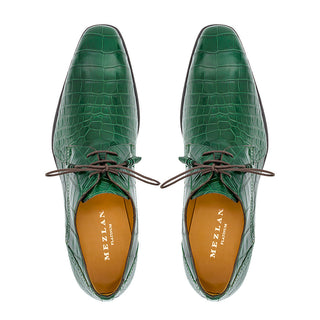 Mezlan Dandy EX4967-J Exotic Alligator Lace-Up Derby (MZ3778)-AmbrogioShoes