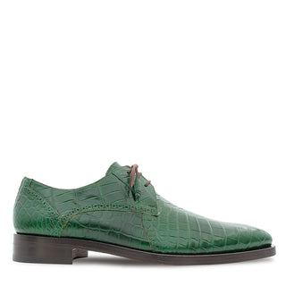 Mezlan Dandy EX4967-J Men's Shoes Exotic Alligator Lace-Up Derby Oxfords (MZ3778)-AmbrogioShoes