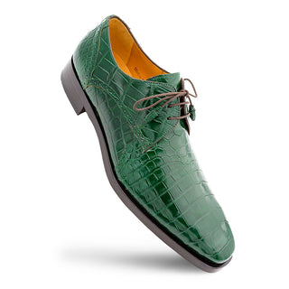 Mezlan Dandy EX4967-J Men's Shoes Exotic Alligator Lace-Up Derby Oxfords (MZ3778)-AmbrogioShoes