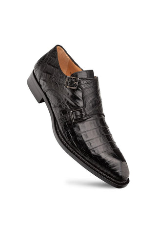 Doyers Crocodile Double Monk-Strap-Dellamoda