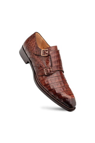 Doyers Crocodile Double Monk-Strap-Dellamoda