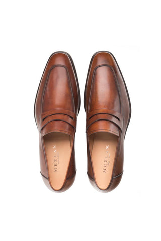 Mezlan E20243 Calf-Skin Leather Penny Loafers (MZ3402)-AmbrogioShoes