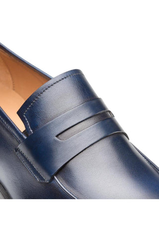 E20243 Leather Penny Loafer-Dellamoda