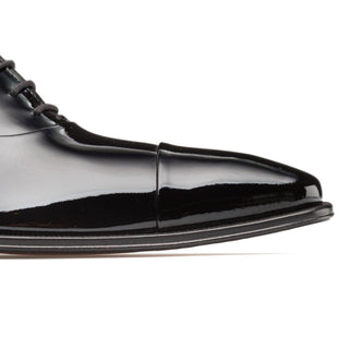 Mezlan E20264 Men's Shoes Black Patent Leather Cap-Toe Formal Oxfords (MZ3403)-AmbrogioShoes