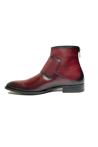 Mezlan E20464 Mokka Patina Calf-Skin Leather Buckle Boots (MZ3542)-AmbrogioShoes