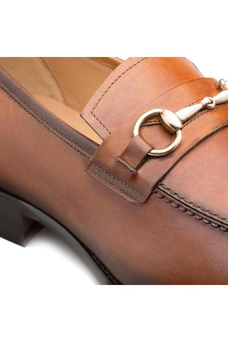E20482 Leather Horse-Bit Loafer-Dellamoda