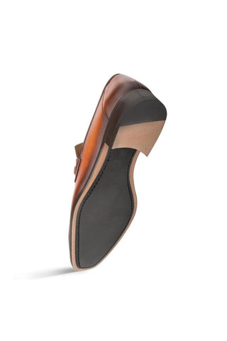 E20482 Leather Horse-Bit Loafer-Dellamoda
