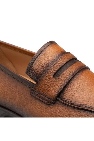 E20693 Deer-Skin Penny Loafers (MZ3604)-Dellamoda