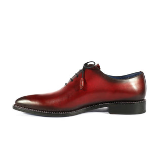 Mezlan Enterprise 9744 Men's Shoes Burgundy Calf-Skin Leather Wholecut Oxfords (MZS3561)-AmbrogioShoes