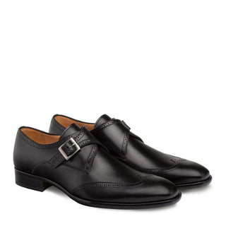 Mezlan Forest Calf-Skin Leather Single Monk-Strap 9268 (MZ3004)-AmbrogioShoes