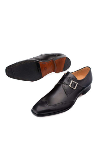 Forest Leather Single Monk-Strap 9268 (MZ3004)-Dellamoda