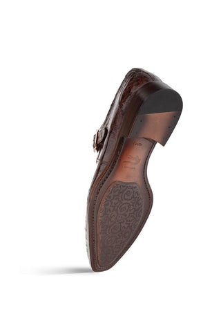 Mezlan Gigolo 50056-F Exotic Crocodile Single Monk Strap (MZ3756)-AmbrogioShoes