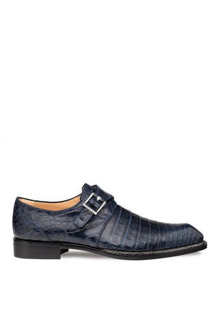 Mezlan Gigolo 50056-F Crocodile Single Monk Strap