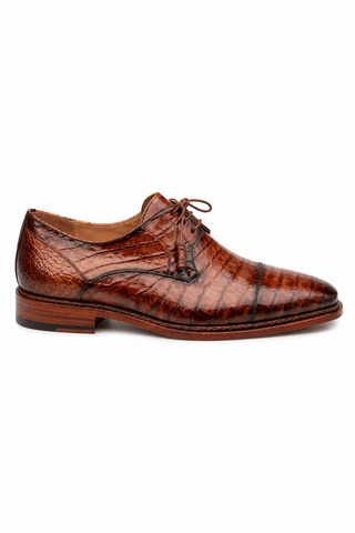 Mezlan Giovane 50032-F Crocodile Derby (MZ3717)-AmbrogioShoes