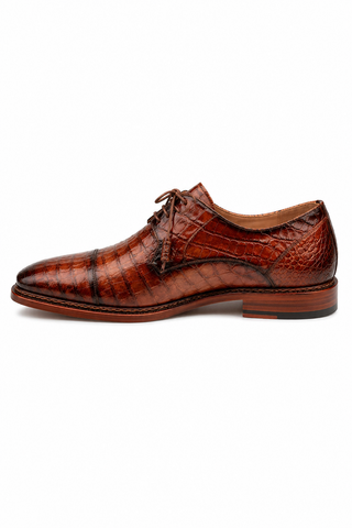 Mezlan Giovane 50032-F Crocodile Derby (MZ3717)-AmbrogioShoes