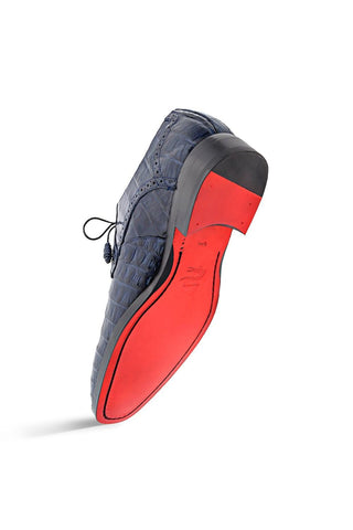 Mezlan Golfo 4967-F Exotic Crocodile Plain Toe Derby (MZ3747)-AmbrogioShoes