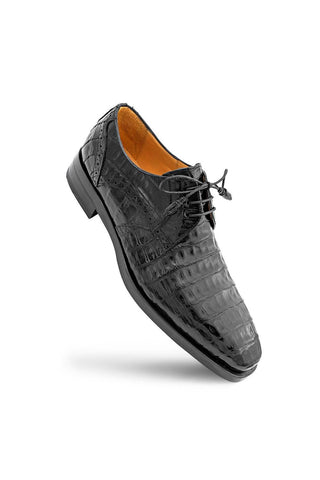 Mezlan Golfo 4967-F Exotic Crocodile Plain Toe Derby (MZ3747)-AmbrogioShoes