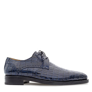 Mezlan Golfo 4967-F Exotic Crocodile Plain Toe Derby (MZ3747)-AmbrogioShoes