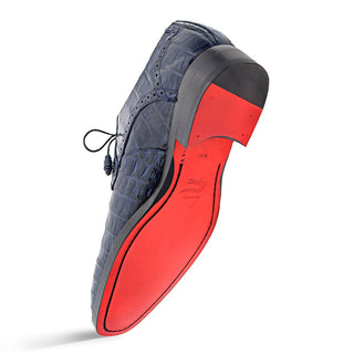 Mezlan Golfo 4967-F Exotic Crocodile Plain Toe Derby (MZ3747)-AmbrogioShoes