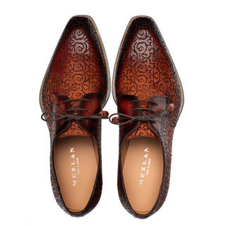 Mezlan Lontani 21039 Embossed Calf-Skin Leather Derby (MZ3707)-AmbrogioShoes