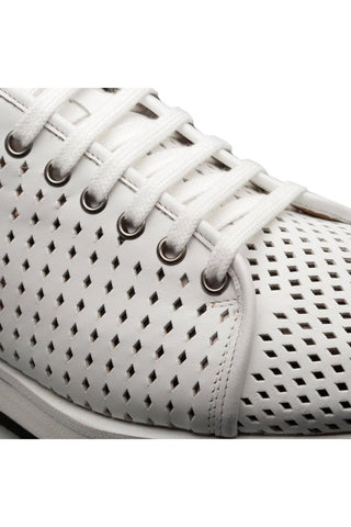 Luce 21154 Perforated Leather Sneaker-Dellamoda