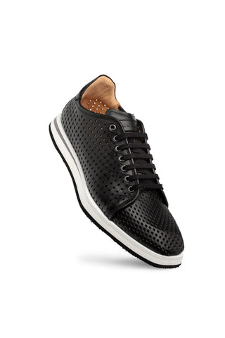 Luce 21154 Perforated Leather Sneaker-Dellamoda