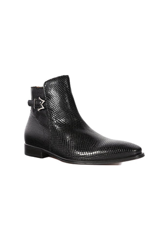 Mezlan Maharaja 20598 Exotic Snake-Skin Buckle Boots (MZ3621)-AmbrogioShoes