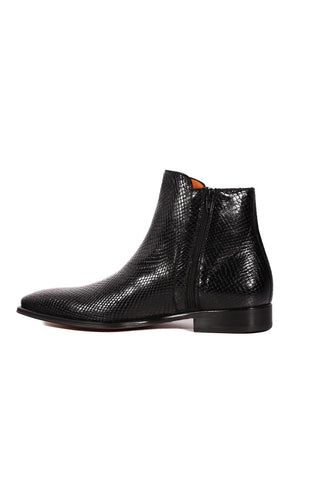 Mezlan Maharaja 20598 Exotic Snake-Skin Buckle Boots (MZ3621)-AmbrogioShoes