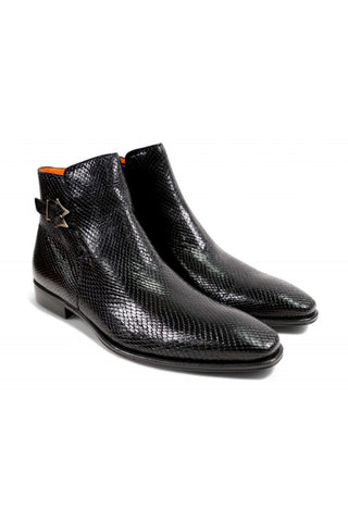 Maharaja 20598 Snake-Skin Buckle Boots (MZ3621)-Dellamoda